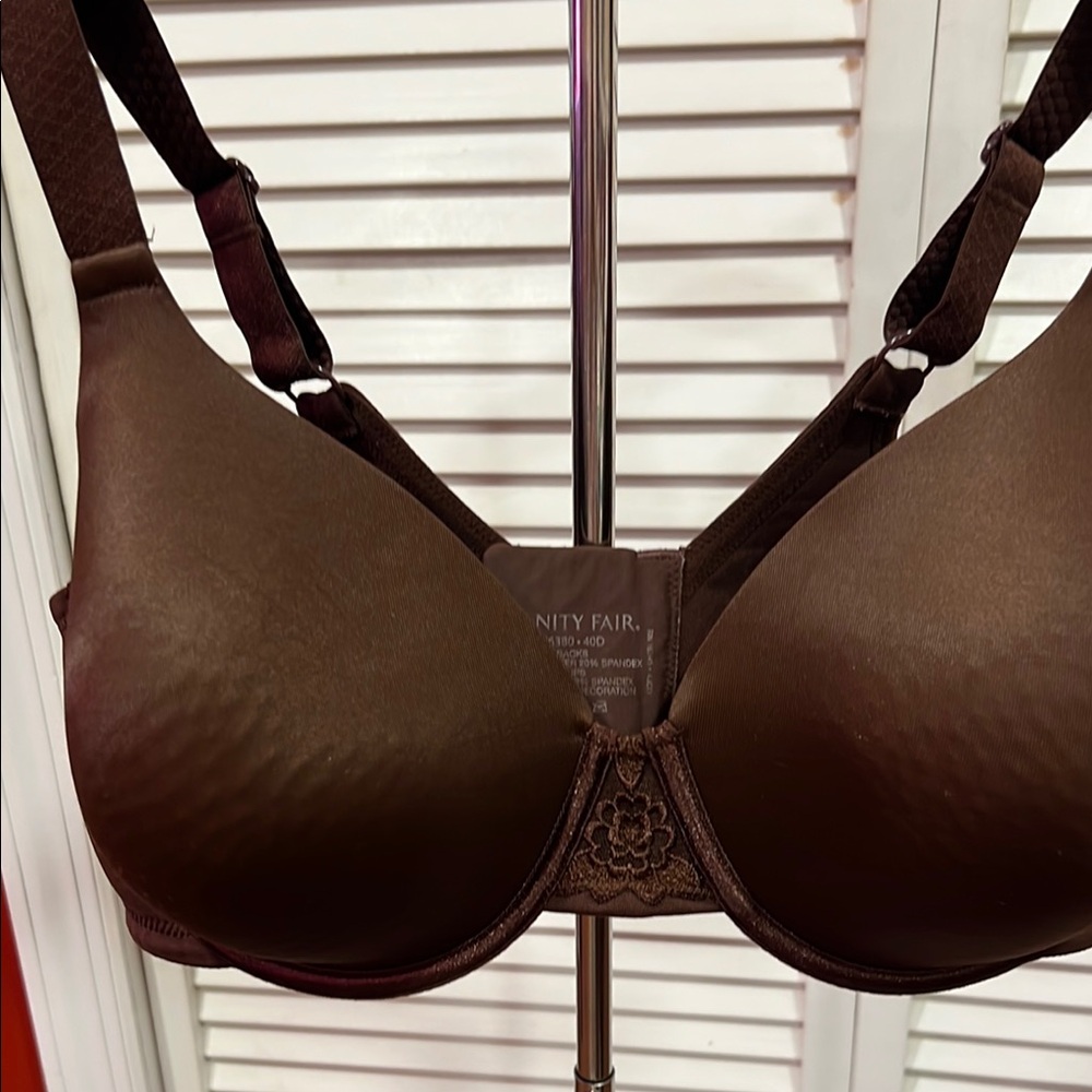 Vanity Fair Beauty Back Smoothing  full Figure Contour Brown  Bra
